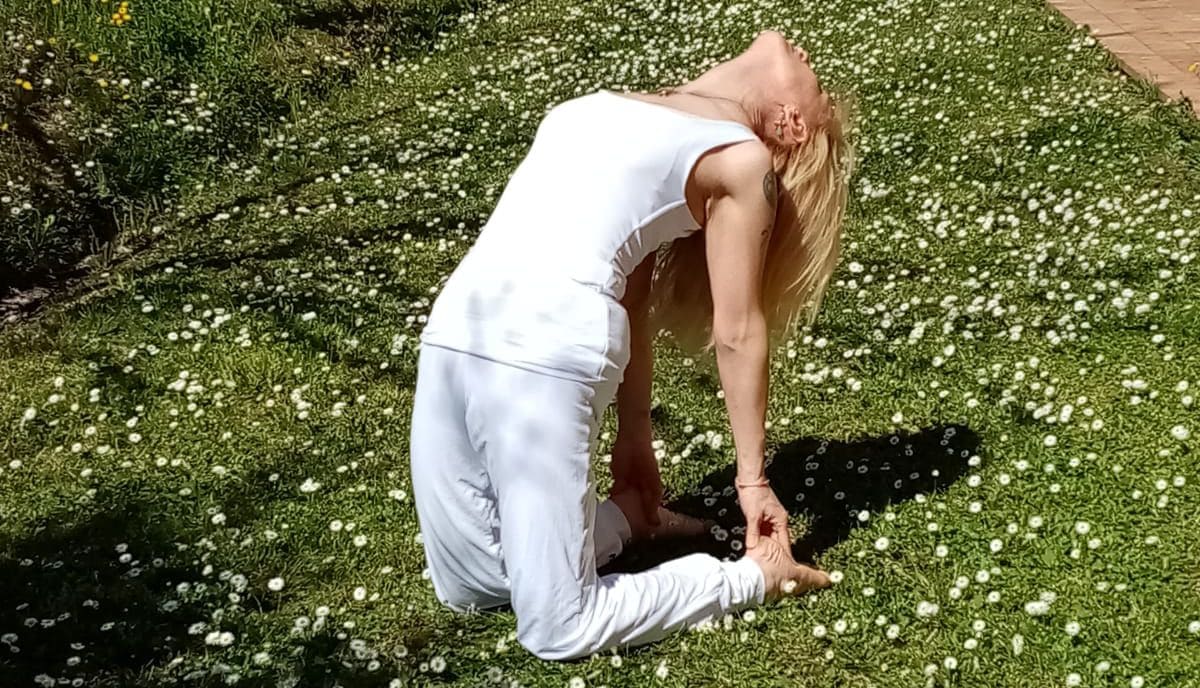 Milena Mattei insegnante di Ananda Yoga presso la Fondazione Oasi