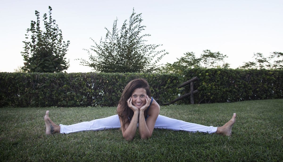 Valentina Perugini insegnante di Ashtanga Yoga e Yin Yoga presso la Fondazione Oasi